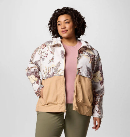 Women's Spire Valley Printed Windbreaker - Plus Size