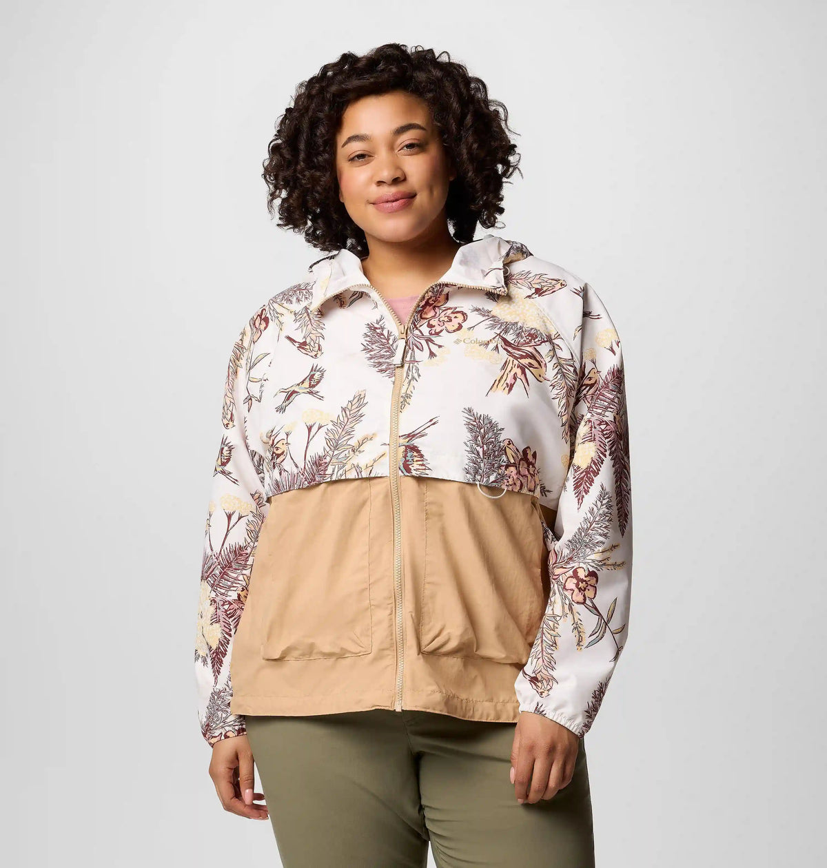 Women's Spire Valley Printed Windbreaker - Plus Size