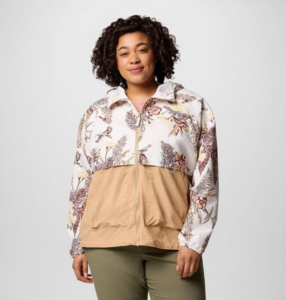 Women's Spire Valley Printed Windbreaker - Plus Size