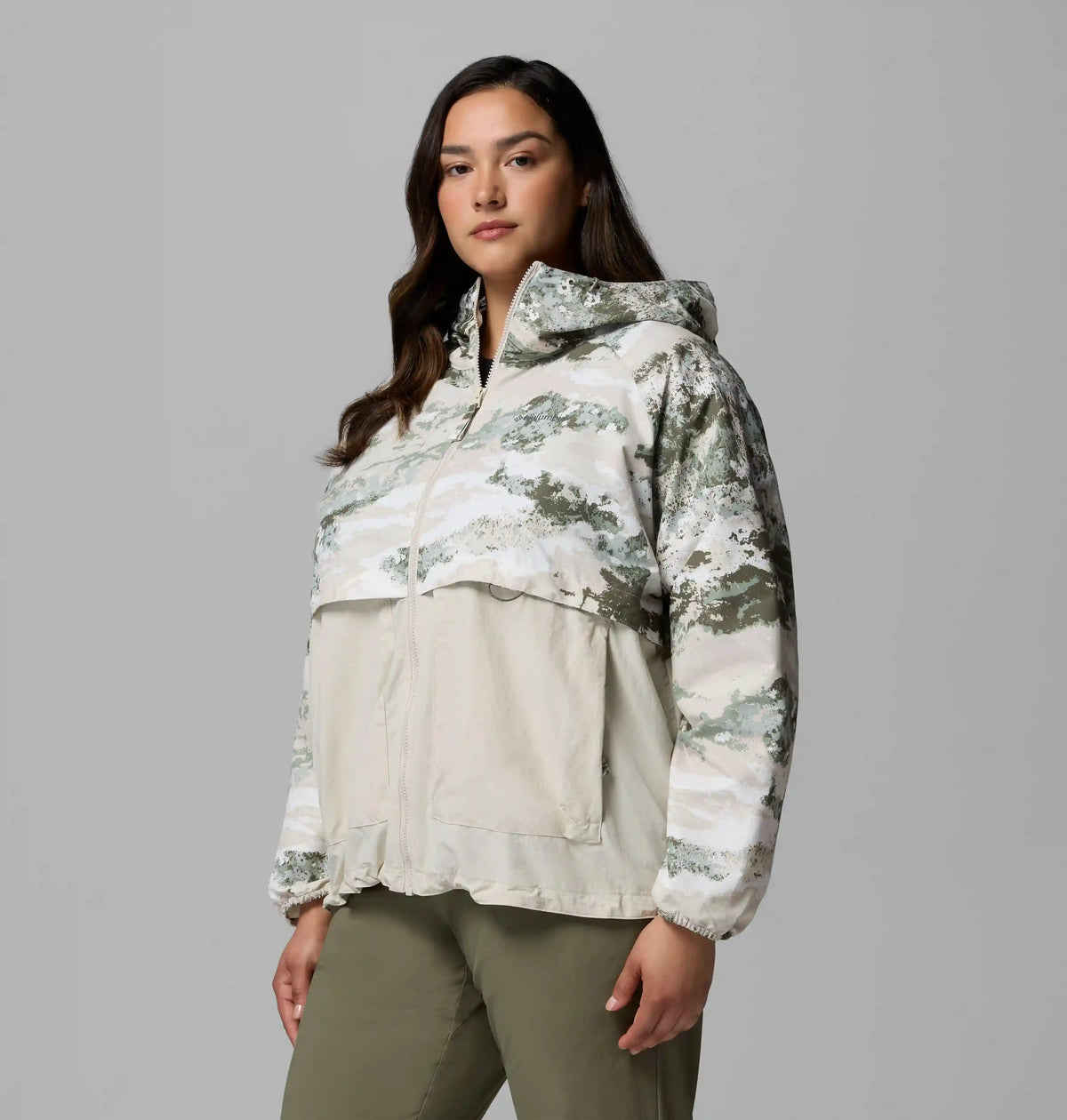Women's Spire Valley Printed Windbreaker - Plus Size
