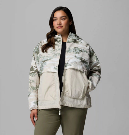 Women's Spire Valley Printed Windbreaker - Plus Size