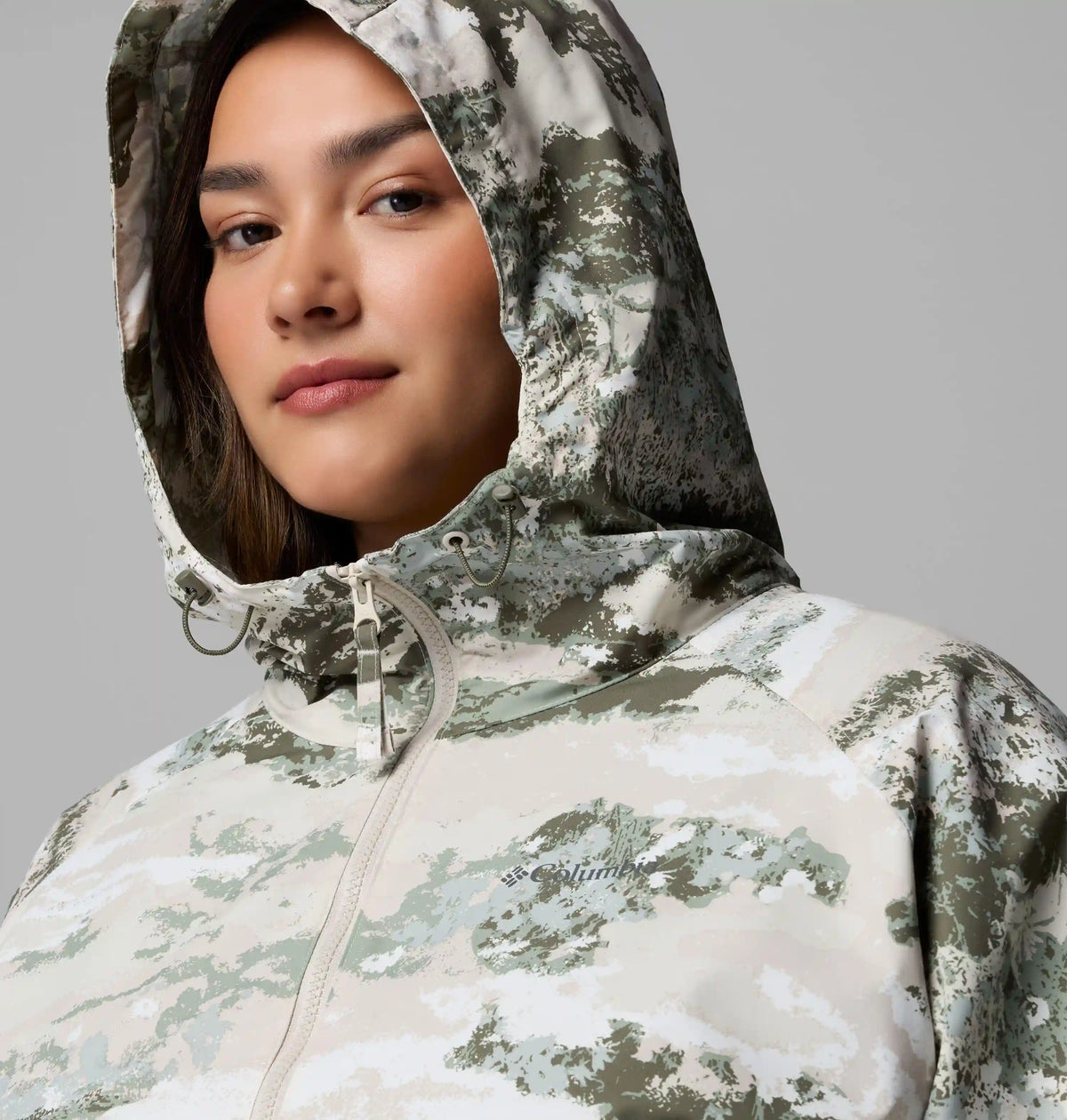 Women's Spire Valley Printed Windbreaker - Plus Size