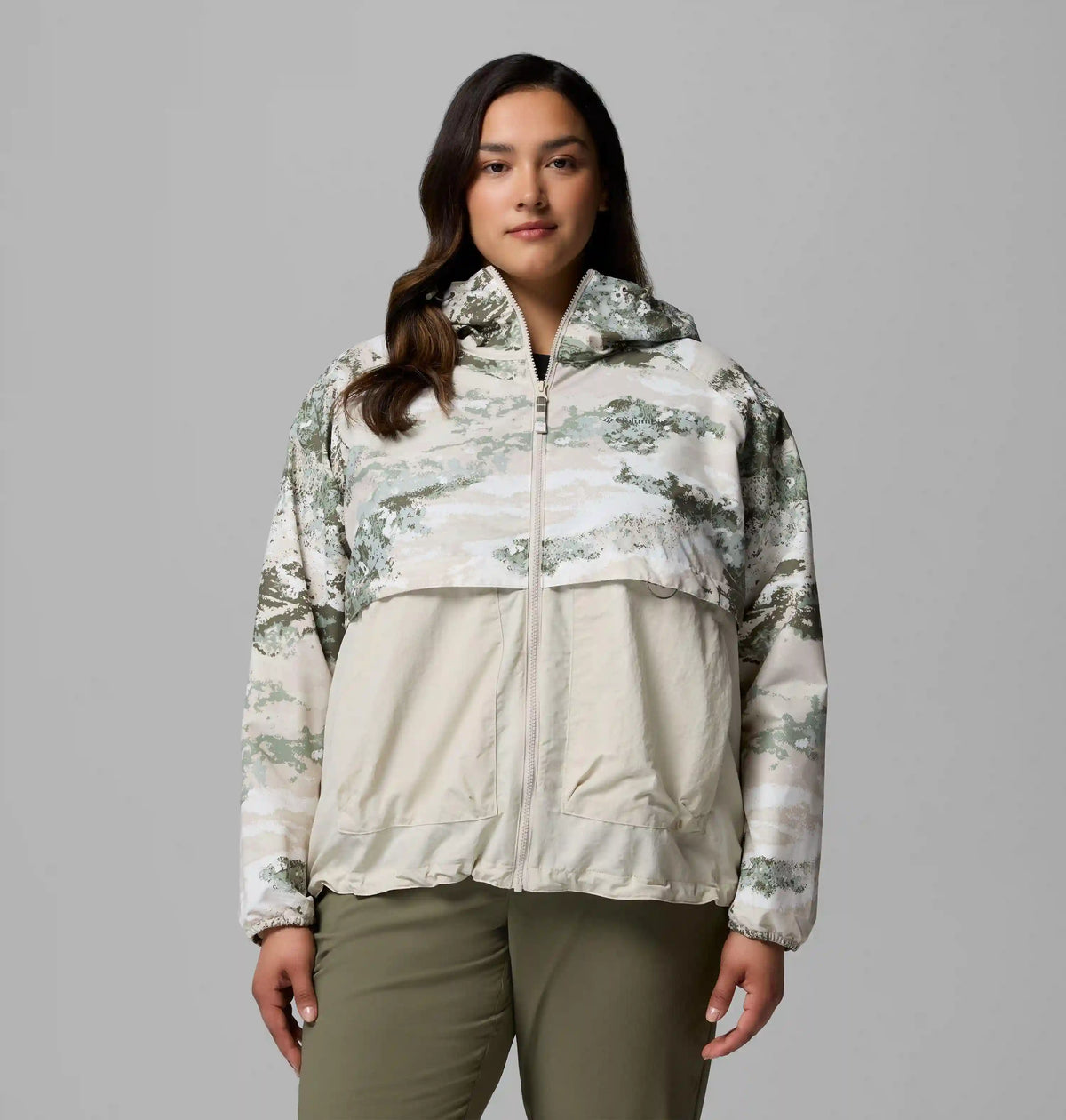 Women's Spire Valley Printed Windbreaker - Plus Size