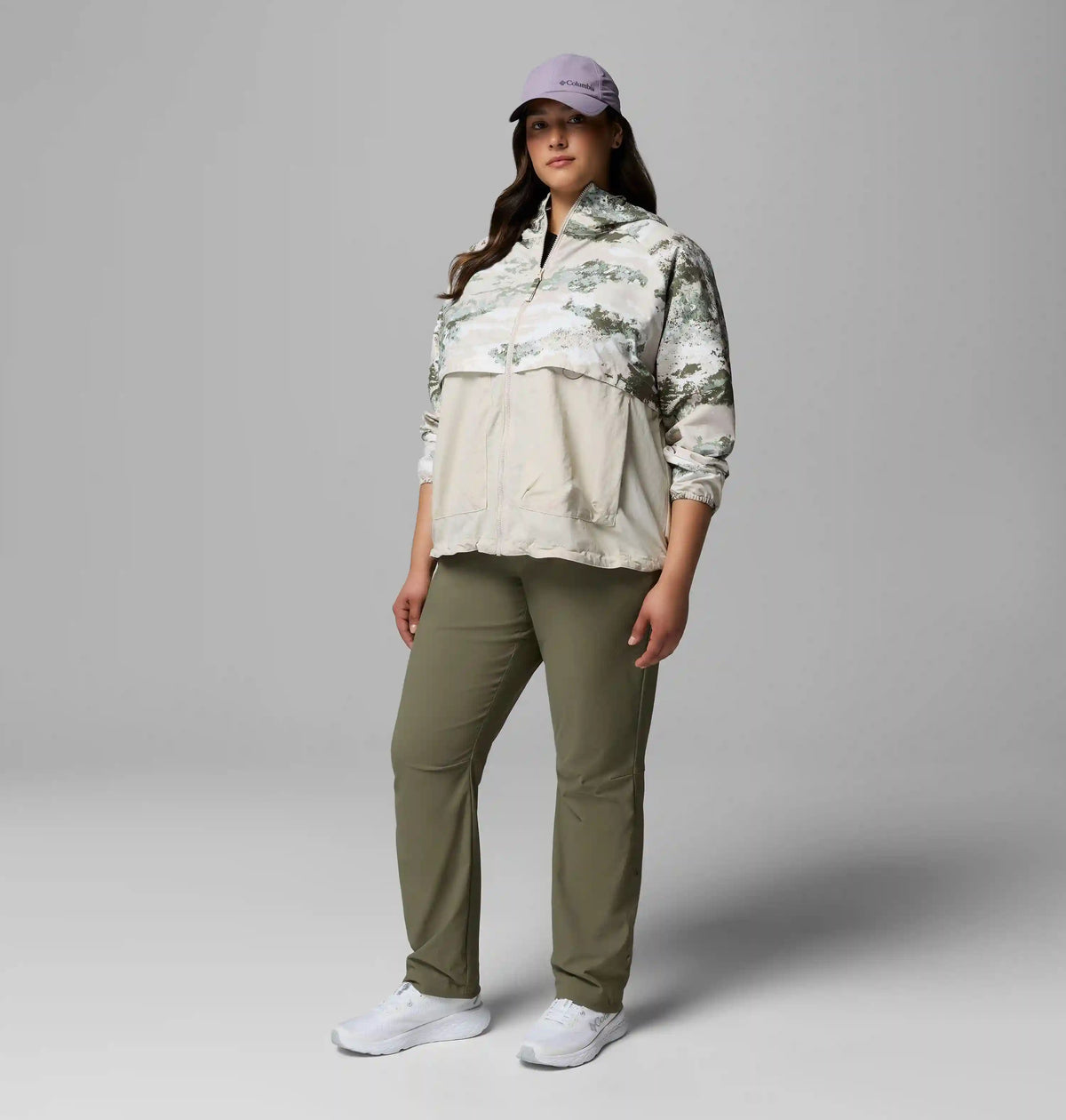 Women's Spire Valley Printed Windbreaker - Plus Size