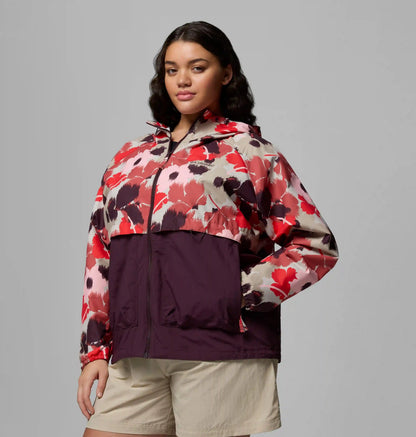 Women's Spire Valley Printed Windbreaker - Plus Size