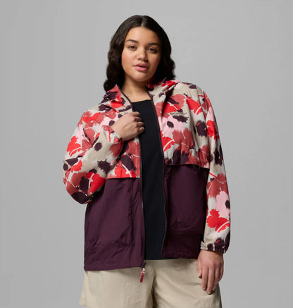 Women's Spire Valley Printed Windbreaker - Plus Size