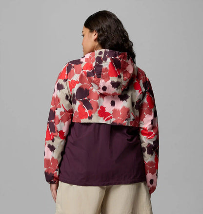 Women's Spire Valley Printed Windbreaker - Plus Size