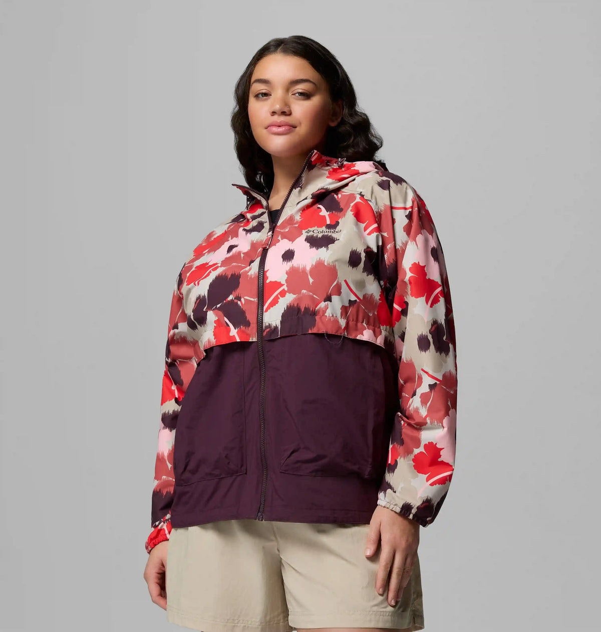 Women's Spire Valley Printed Windbreaker - Plus Size