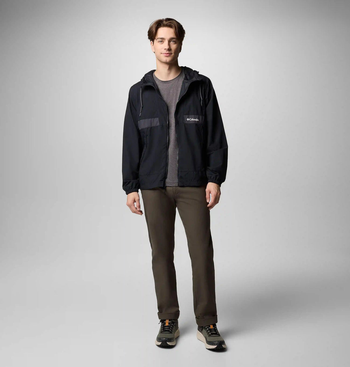 Men's Spire Valley Hooded Windbreaker - Tall