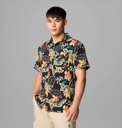 Men's Tech Trail Utility Printed Woven Short Sleeve Shirt