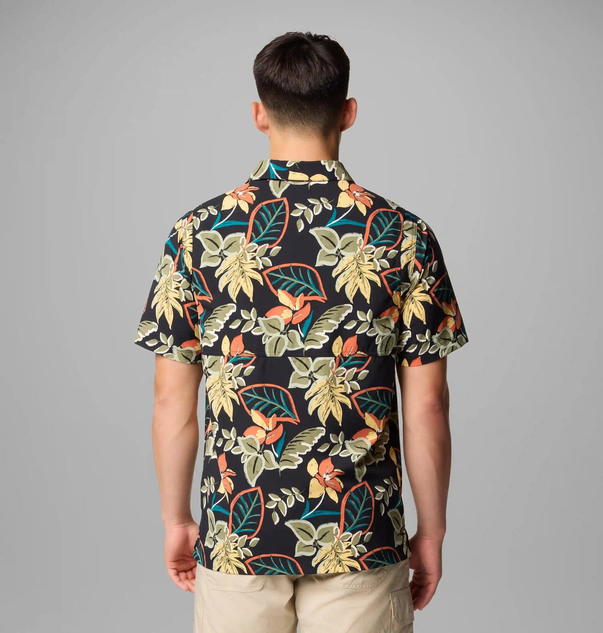 Men's Tech Trail Utility Printed Woven Short Sleeve Shirt