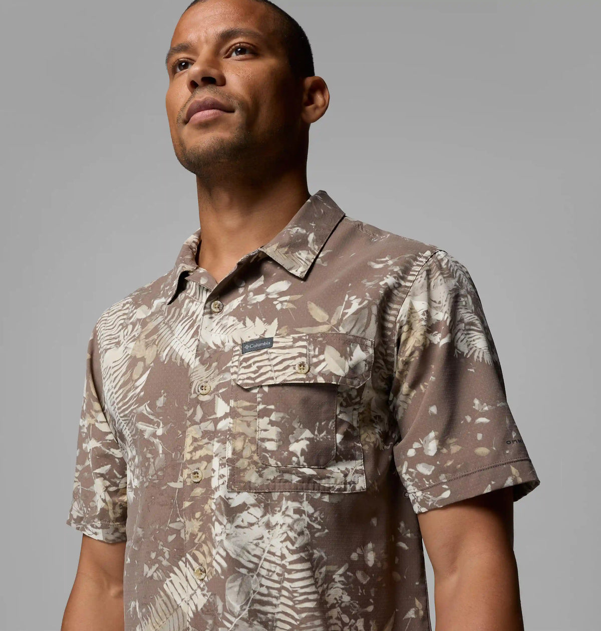 Men's Tech Trail Utility Printed Woven Short Sleeve Shirt