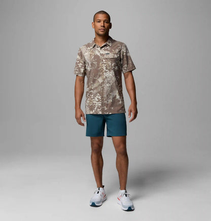 Men's Tech Trail Utility Printed Woven Short Sleeve Shirt