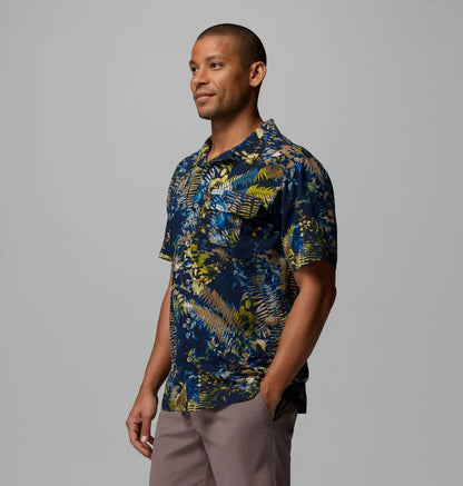 Men's Tech Trail Utility Printed Woven Short Sleeve Shirt