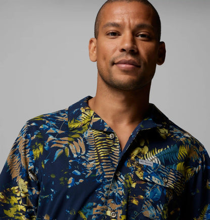 Men's Tech Trail Utility Printed Woven Short Sleeve Shirt