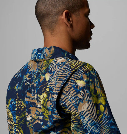 Men's Tech Trail Utility Printed Woven Short Sleeve Shirt