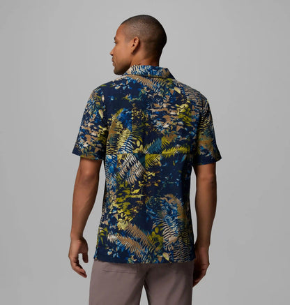 Men's Tech Trail Utility Printed Woven Short Sleeve Shirt