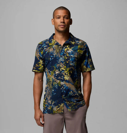 Men's Tech Trail Utility Printed Woven Short Sleeve Shirt