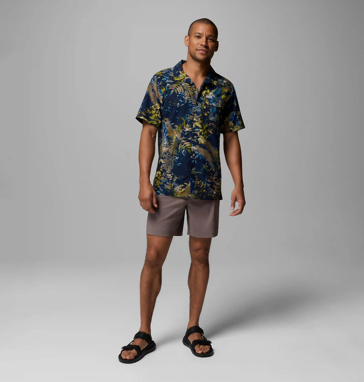 Men's Tech Trail Utility Printed Woven Short Sleeve Shirt
