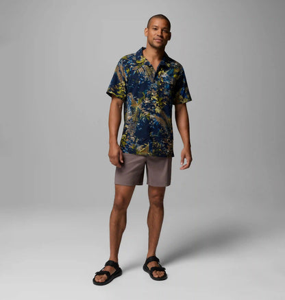 Men's Tech Trail Utility Printed Woven Short Sleeve Shirt