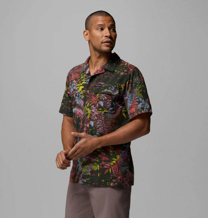 Men's Tech Trail Utility Printed Woven Short Sleeve Shirt