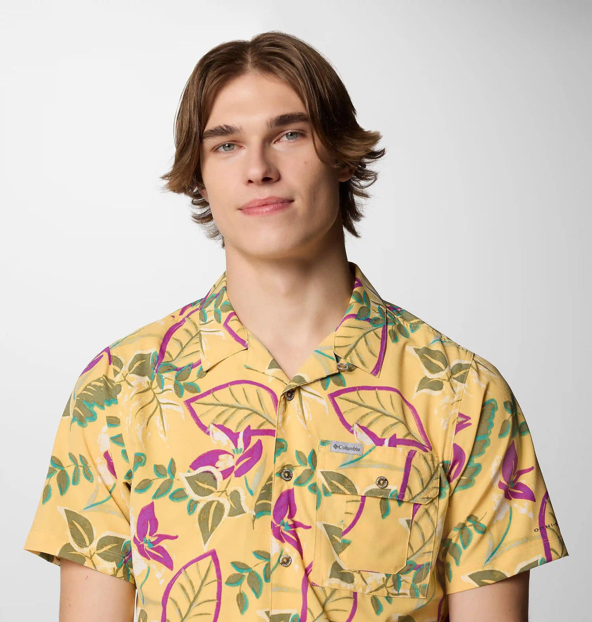 Men's Tech Trail Utility Printed Woven Short Sleeve Shirt