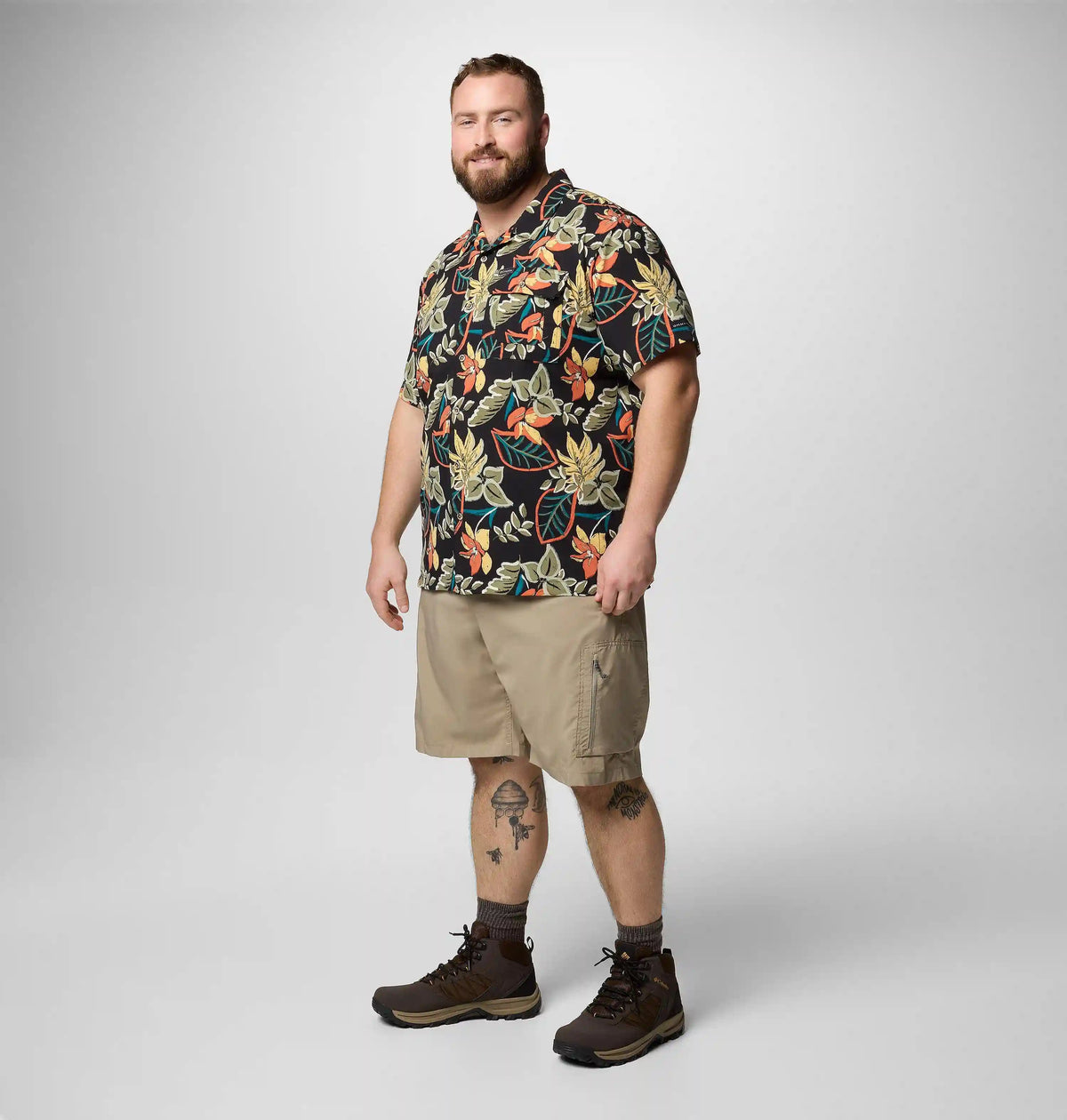 Men's Tech Trail Utility Printed Woven Short Sleeve Shirt - Big