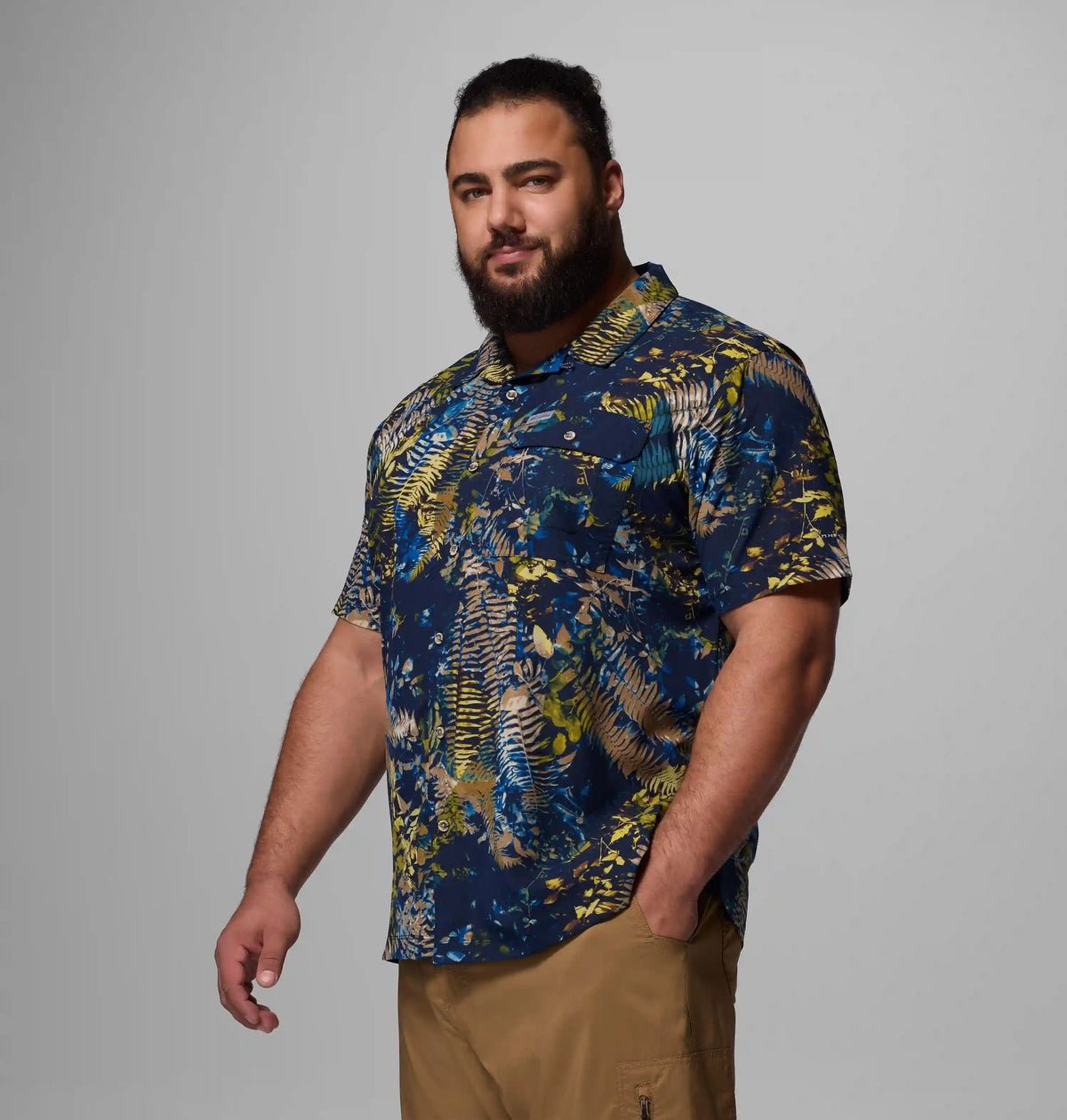 Men's Tech Trail Utility Printed Woven Short Sleeve Shirt - Big