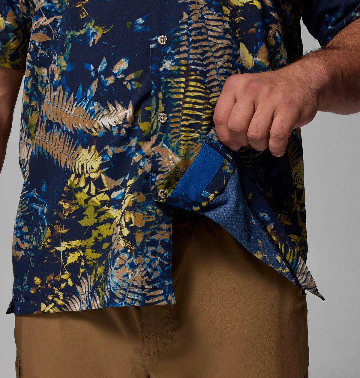Men's Tech Trail Utility Printed Woven Short Sleeve Shirt - Big