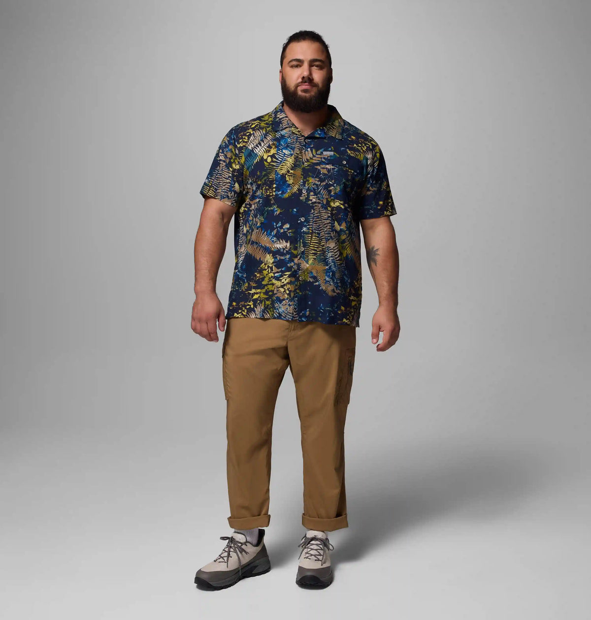 Men's Tech Trail Utility Printed Woven Short Sleeve Shirt - Big
