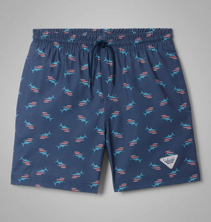 Boys' PFG Rambler Printed Water Shorts