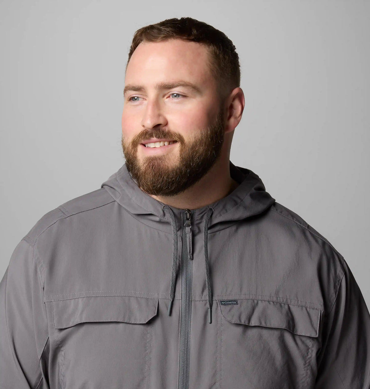Men's Skien Valley Hooded Long Sleeve Shirt - Big