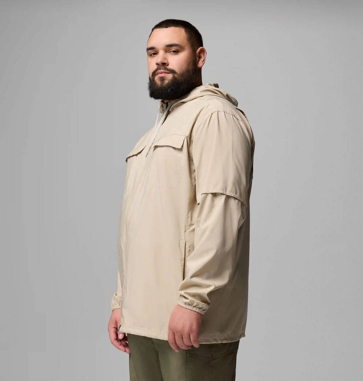 Men's Skien Valley Hooded Long Sleeve Shirt - Big