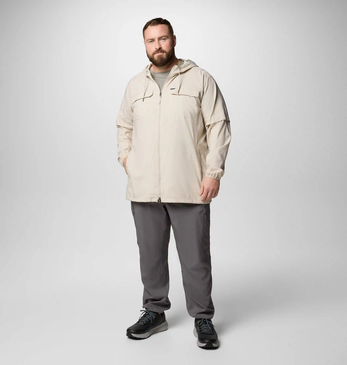Men's Skien Valley Hooded Long Sleeve Shirt - Big