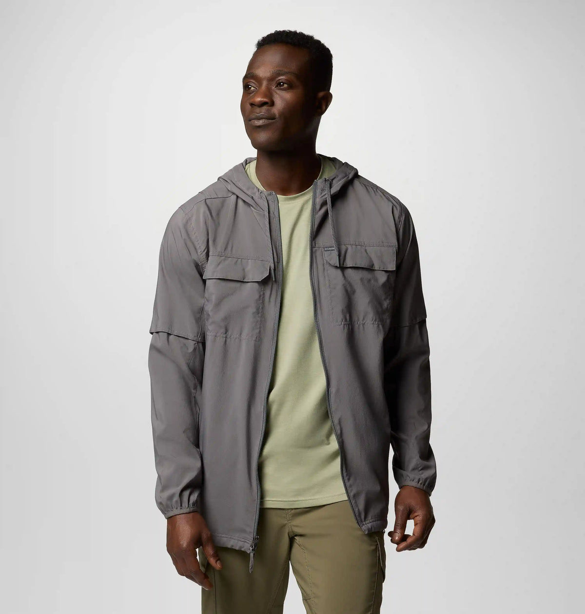 Men's Skien Valley Hooded Long Sleeve Shirt - Tall