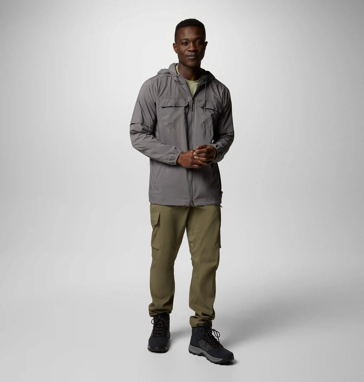Men's Skien Valley Hooded Long Sleeve Shirt - Tall