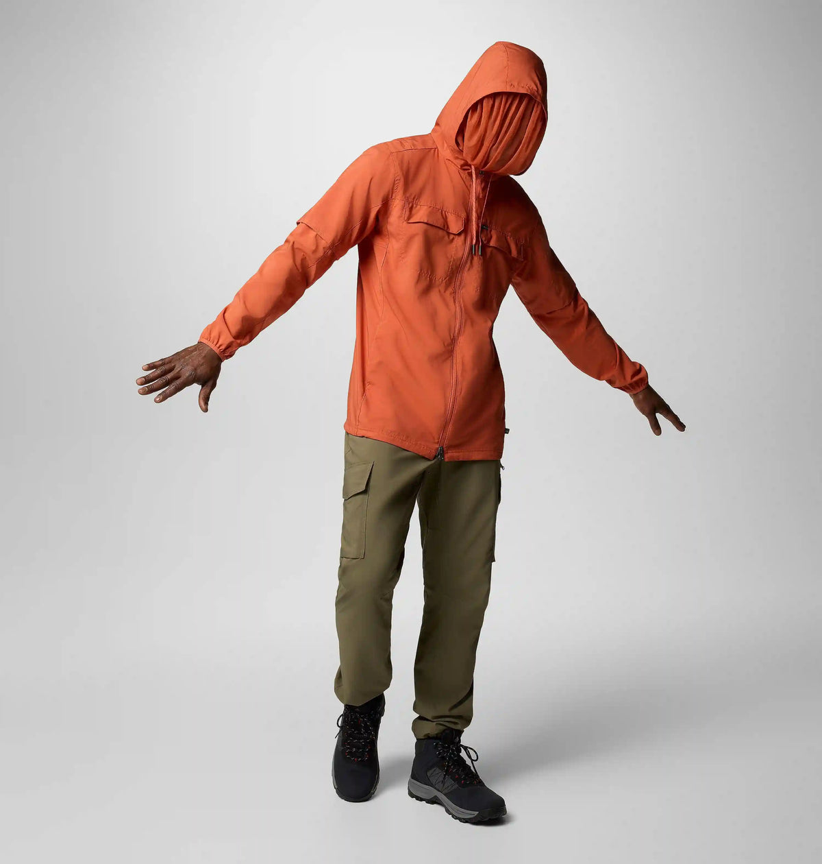 Men's Skien Valley Hooded Long Sleeve Shirt - Tall