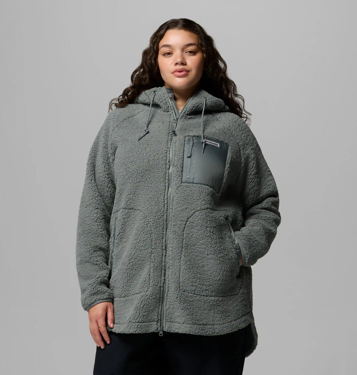 Women's Winter Warmth Full Zip Hoodie - Plus Size