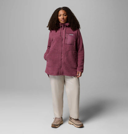 Women's Winter Warmth Full Zip Hoodie - Plus Size