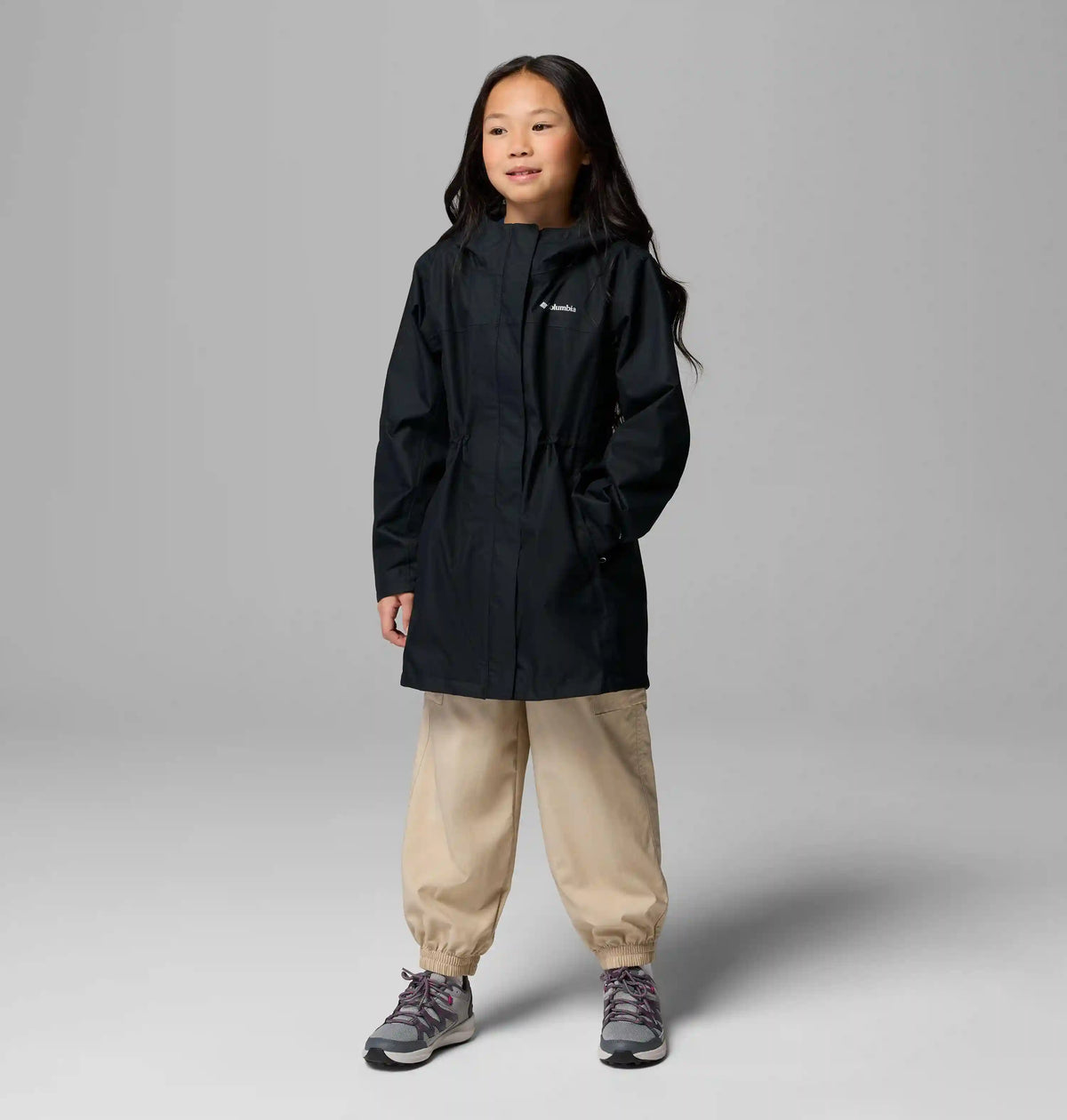 Girls' Hikebound Long Rain Jacket