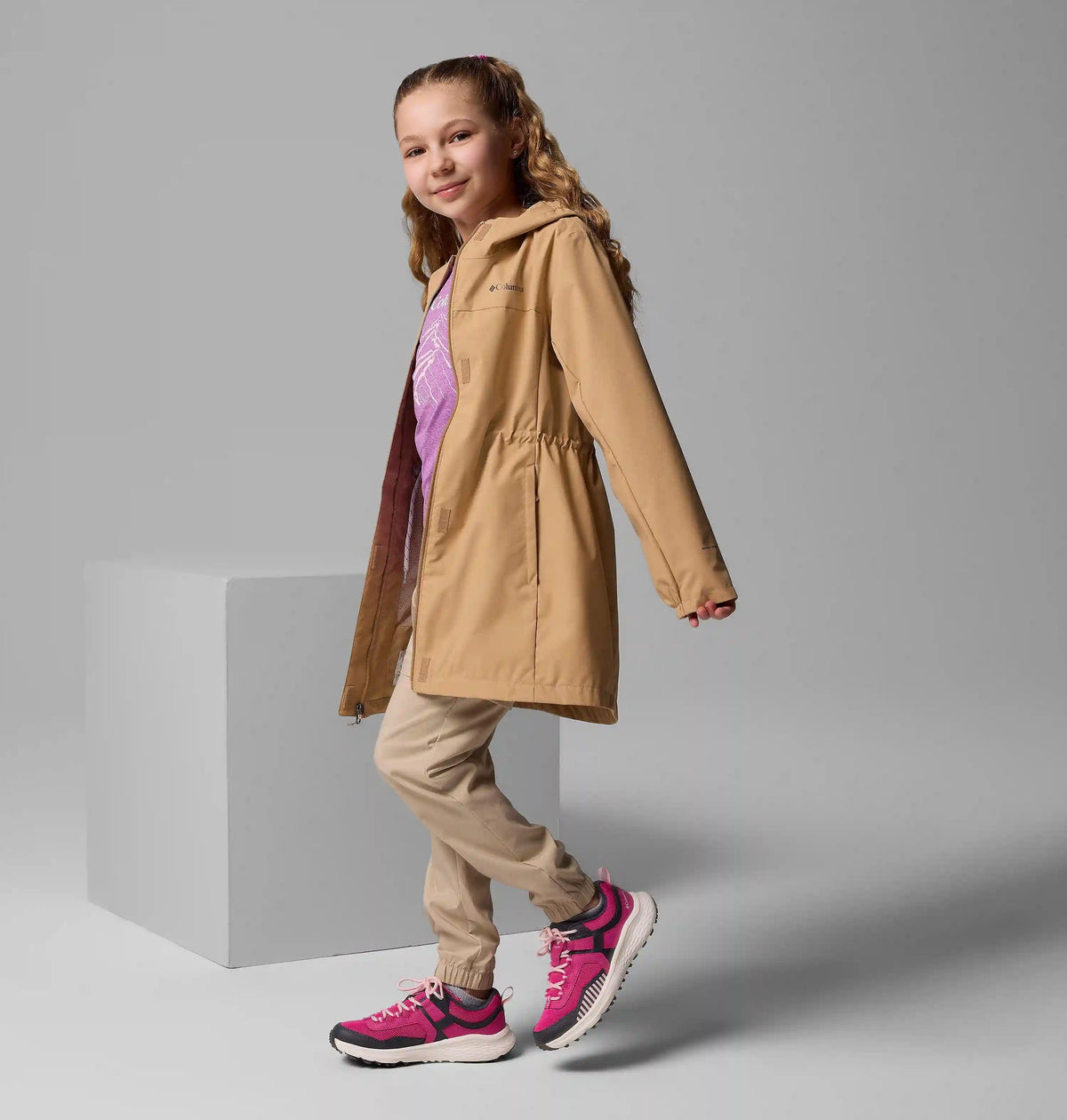Girls' Hikebound Long Rain Jacket