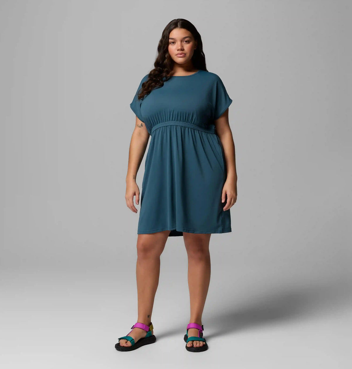 Women's Chill River Short Sleeve Dress - Plus Size