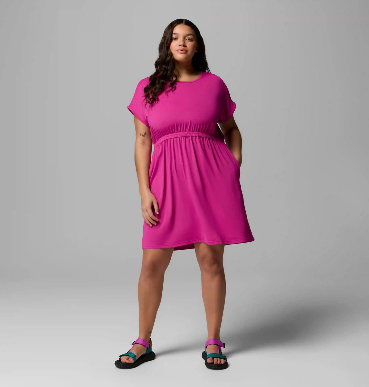 Women's Chill River Short Sleeve Dress - Plus Size