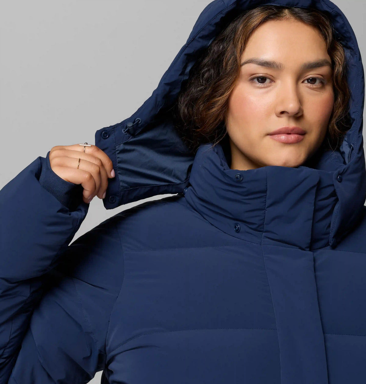 Women's Amaze Puff Mid Hooded Jacket - Plus Size