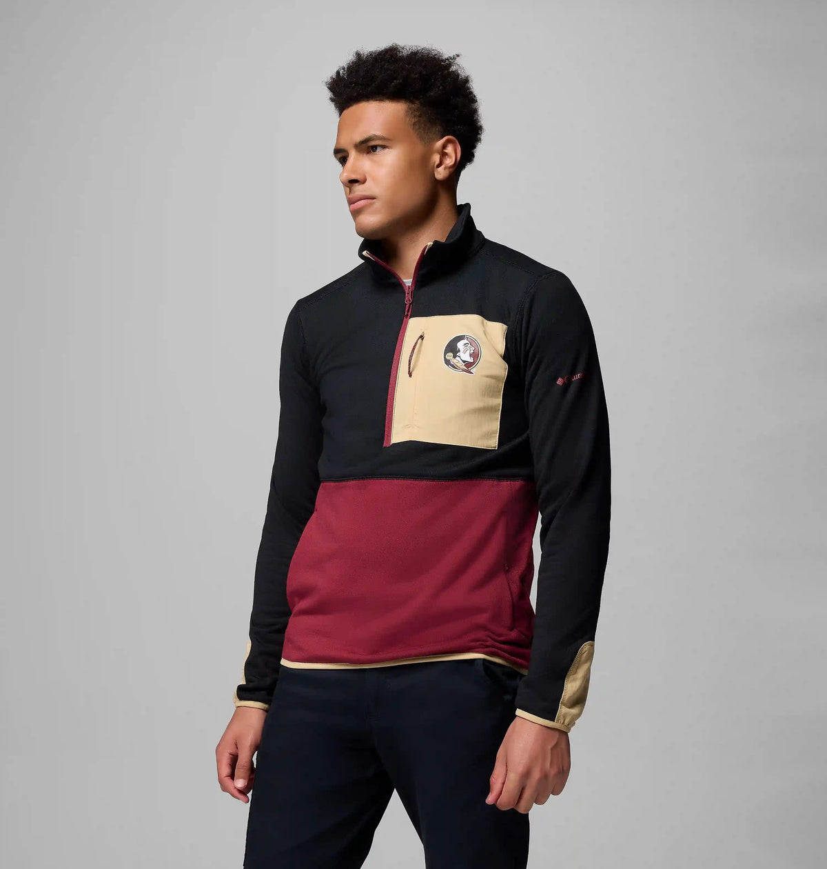 Men's Collegiate Columbia Hike Half Zip Jacket - Florida State