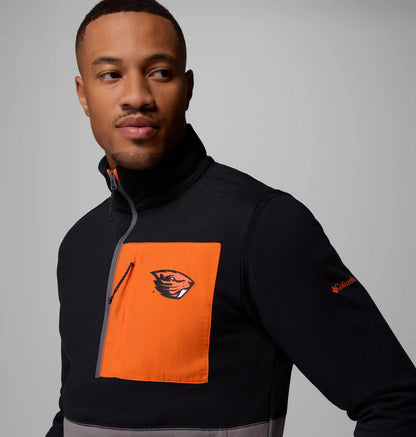 Men's Collegiate Columbia Hike Half Zip Jacket - Oregon State