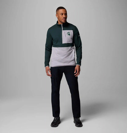 Men's Collegiate Columbia Hike Half Zip Jacket - Michigan State