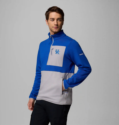 Men's Collegiate Columbia Hike Half Zip Jacket - Kentucky