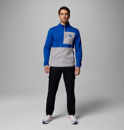 Men's Collegiate Columbia Hike Half Zip Jacket - Kentucky