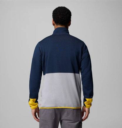 Men's Collegiate Columbia Hike Half Zip Jacket - Michigan